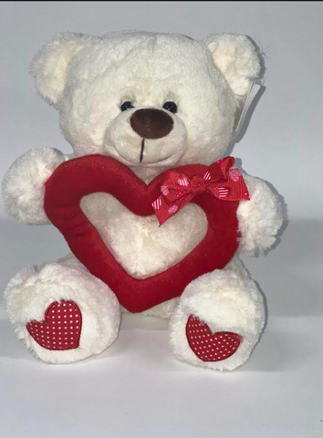Red and White Teddy