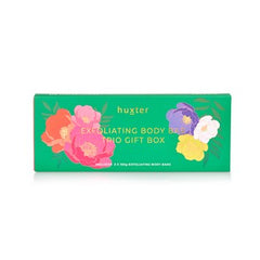 Exfoliating Body Bar Trio - 3 x 150gm - Emerald Green w mixed florals - Green Tea & Cucumber