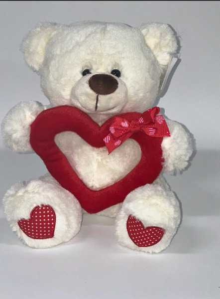 Red and White Teddy